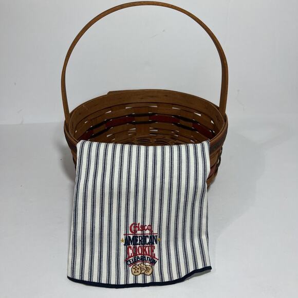 Longaberger Crisco American‎ Cookie Celebration Basket & Liner 1992 - Picture 1 of 12
